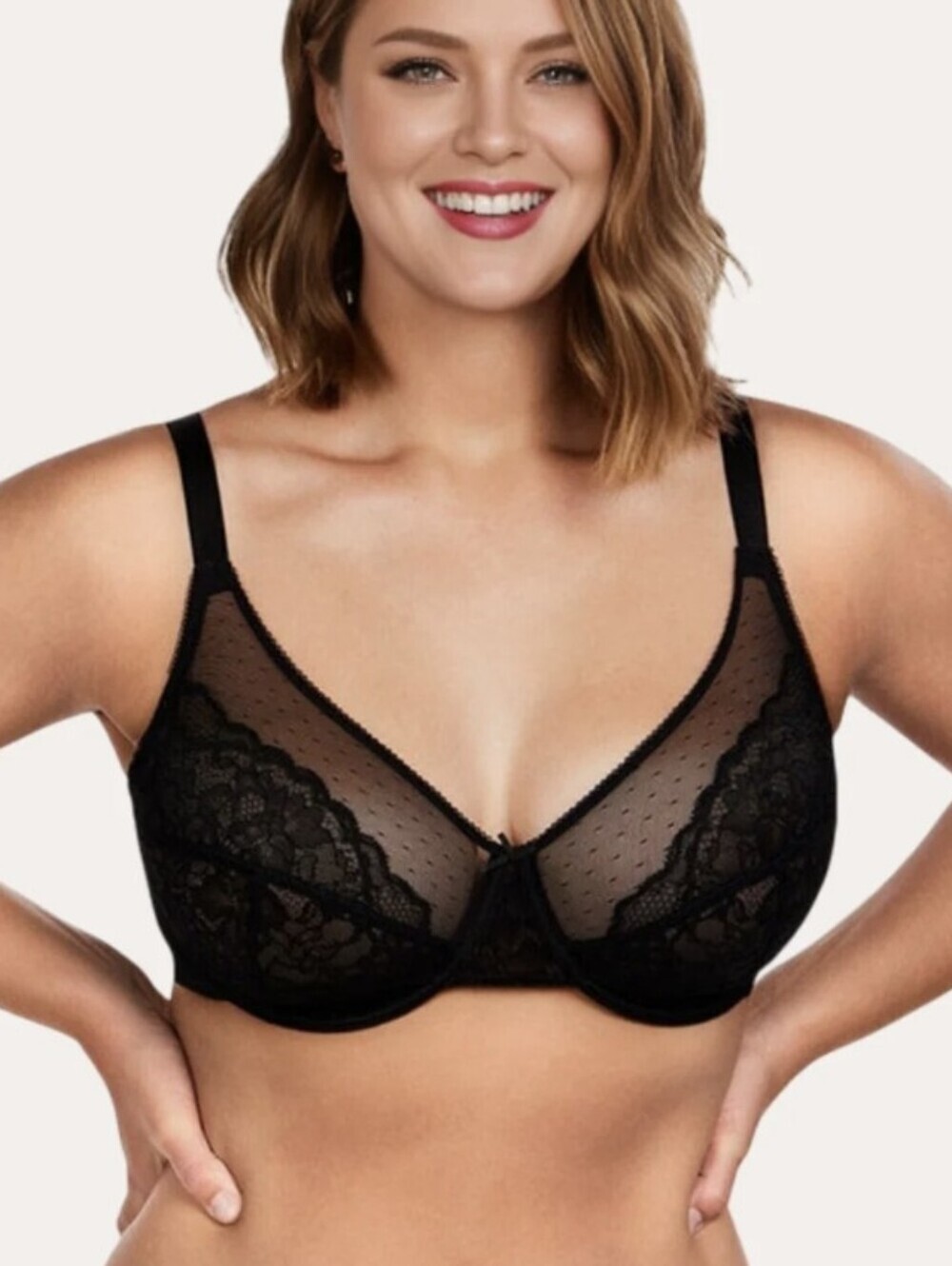 NWT Hilaine Black Minimizer Bra-Enchant